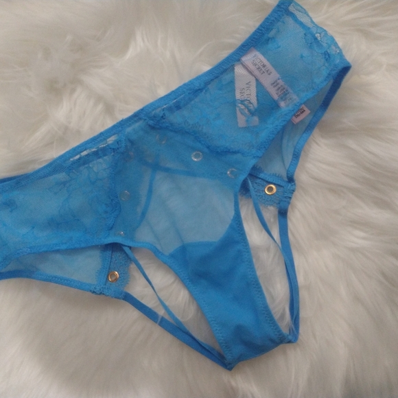 Victoria's Secret Panty Cheeky No Back Azul - Picture 7 of 9